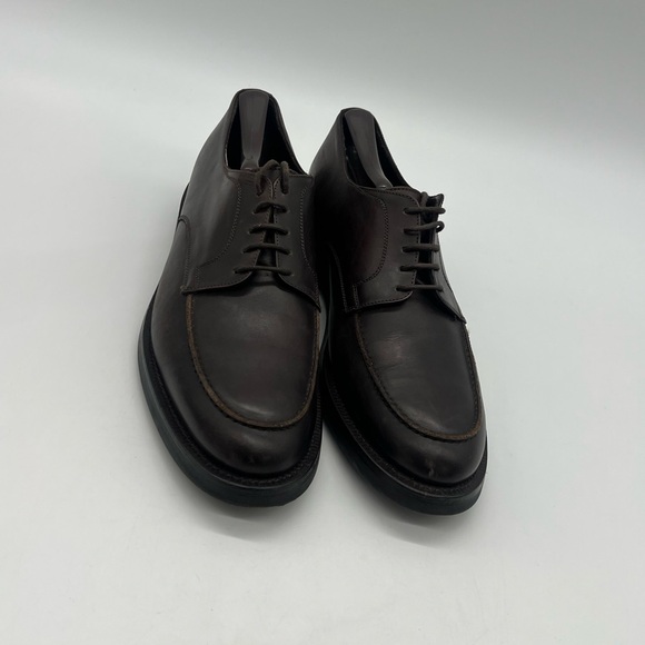 Migliore Dark Brown leather Classic Oxford Mens 41 US 8.5 Italien Dress Shoes. main image 14